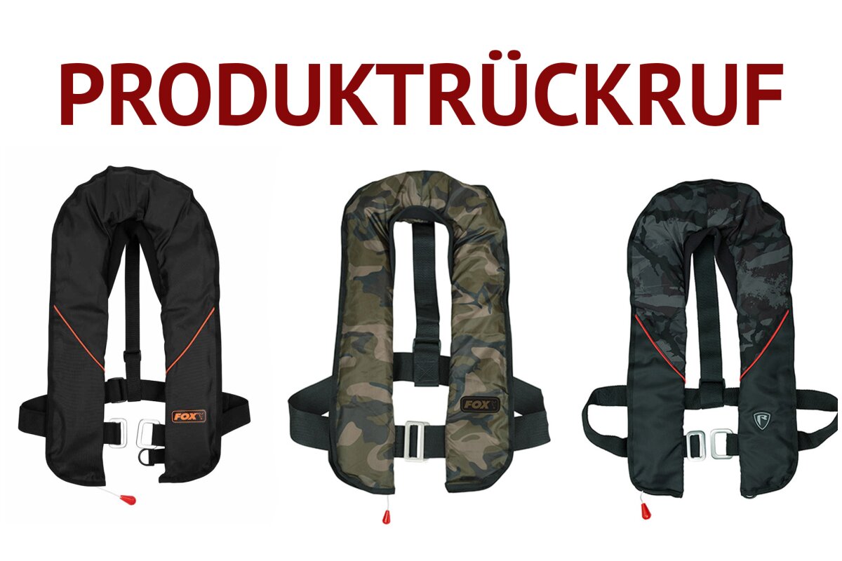 Produktrückruf  - Fox Life Jackets - 