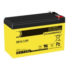 Sun Battery - 12V / 7,2 Ah Bleiakku - Standard (SB12-7,2 V0)