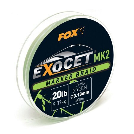 Fox - Exocet MK2 Spod & Marker Braid - 20lb - 300m - Green