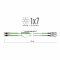 Jenzi - 1x7 Wire Leader (nylon coated) with Rolling and Safety-Snap-Swive 75cm