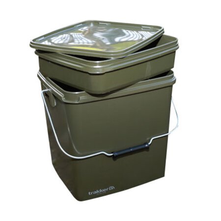 Trakker - 13 Liter Olive Square Container