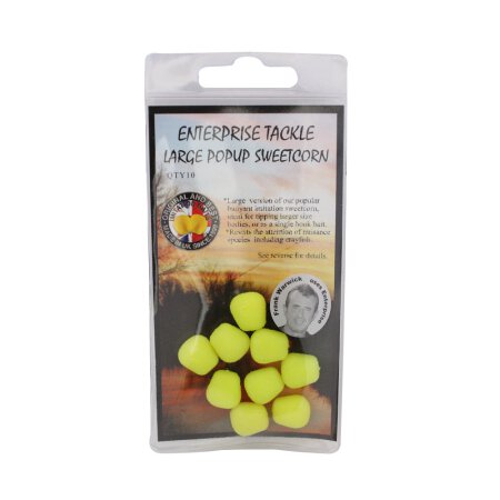 Enterprise Tackle - Large Pop Up Sweetcorn - Unflavoured - Fluoro Yellow