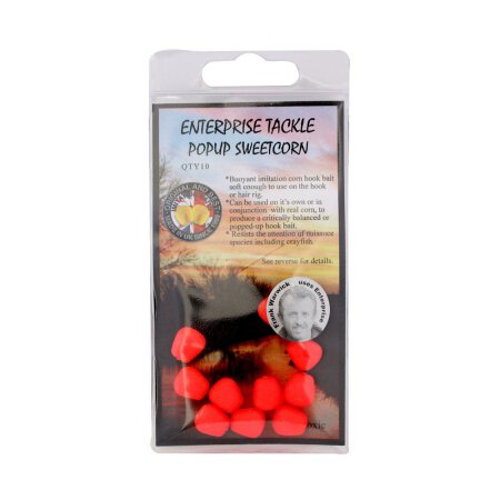 Enterprise Tackle - Pop Up Sweetcorn - Unflavoured - Fluoro Red