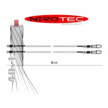 Jenzi - NiroTec Super-Soft Wirbel und Karabiner 50cm - 7kg