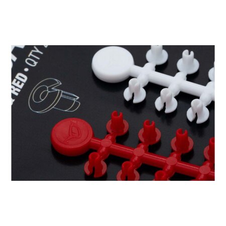 Korda - Floss Caps - White/Red