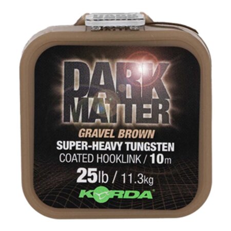 Korda - Dark Matter Tungsten Coated Braid 10m - Gravel Brown 25lb