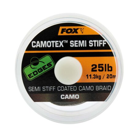 Fox - Edges Camotex Semi-Stiff Coated Camo Braid - 20lb - 20m
