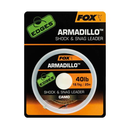 Fox - Edges Camo Armadillo Shock & Snag Leader 40lb - 20m