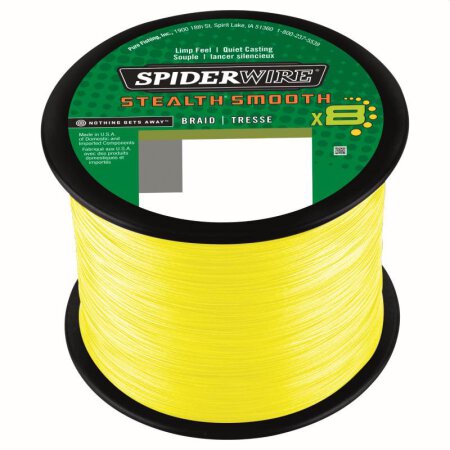 Spiderwire - Stealth Smooth 8 (par mèter) - Yellow - 0,13mm 12,7kg