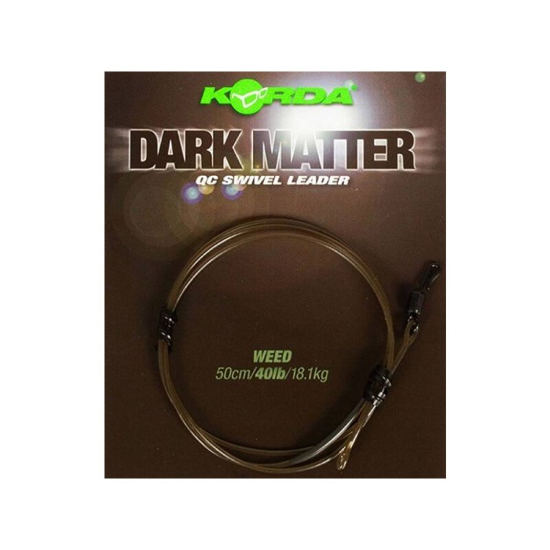 Korda - Dark Matter Leader QC Swivel 50 cm - Weed