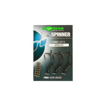 Korda - Spinner Hook Sections Kurv - Size 4 Barbless