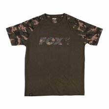 Fox - Khaki/Camo Raglan T-Shirt - Medium