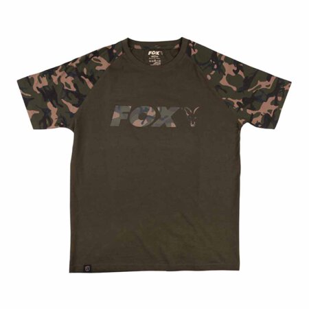 Fox - Khaki/Camo Raglan T-Shirt - XXXL