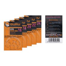 Guru - Super Fine Pole Hook - Barbed/Spade - Size 16