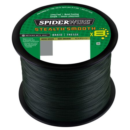 Spiderwire - Stealth Smooth 8 (2000m) - Moss Green - 0,33mm 38,1kg