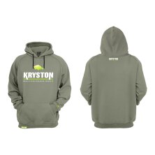 Kryston - Hoodie with Logo Olive