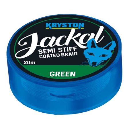 Kryston - Jackal Semi-Stiff Coated Braid 20m - Green 20lb