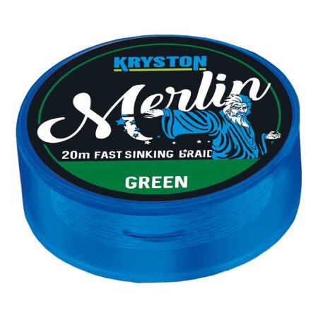 Kryston - Merlin Fast Sinking Camuflage Braid 20m - Green 15lb