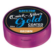 Kryston - Quicksilver Gold Coated Shock Leader Brown 10m