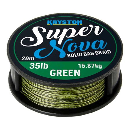 Kryston - Super Nova Solid Bag Braid 20m - Weed Green 15lb