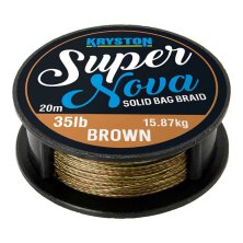 Kryston - Super Nova Solid Bag Braid 20m - Gravel Brown 25lb