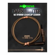 Korda - Dark Matter Leader QC Hybrid Clip 1m 40lb - Gravel