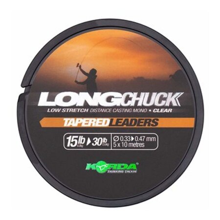 Korda - LongChuck Tapered Leaders - 15-30lb/0.33-0.47mm