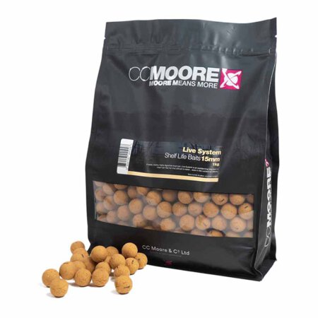 CC Moore - Live System Boilies Shelf Life 1kg - 15mm