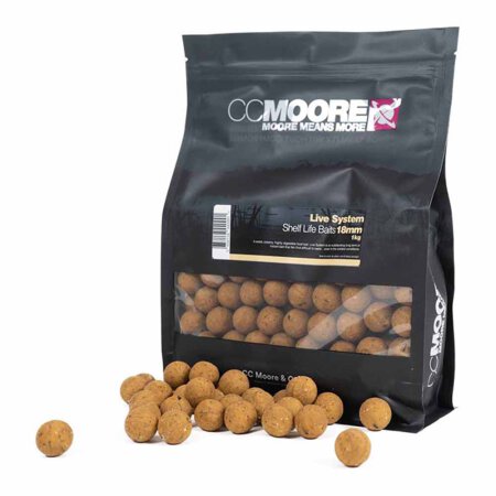 CC Moore - Live System Boilies Shelf Life 1kg - 18mm