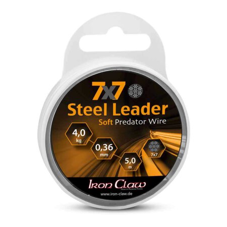 Iron Claw - 7x7 Steel Leader 5m - 12kg