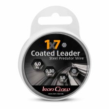 Iron Claw - 1x7 Coated Leader black 5m - 9kg