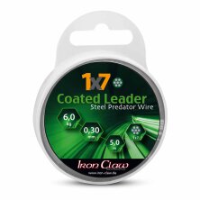 Iron Claw - 1x7 Coated Leader green 5m - 6kg