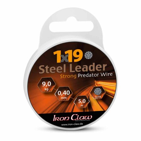 Iron Claw - 1x19 Steel Leader 5m - 12kg