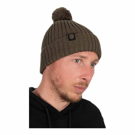 Fox - Merino Bobble Hat - Olive