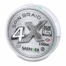 Sänger - 4 X Spin Braid Grey 150m - 0,18mm/14,6kg