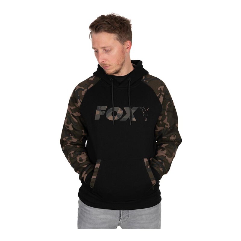 Fox - Fox Black/Camo Raglan Hoodie - Large