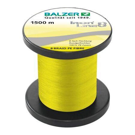 Balzer - Iron Line 8 gelb (Meterware) - 0,24mm 19,50kg
