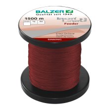 Balzer - Iron Line 8 Feeder dunkelrot (Meterware) -...