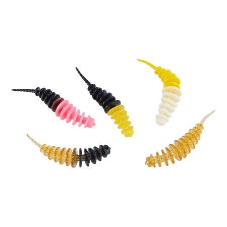 Trout Collector Forellenwürmer Süßer Käse 5cm - Mix 1