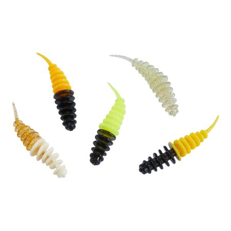 Trout Collector Forellenwürmer Süßer Käse 5cm - Mix 2