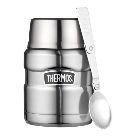 Thermos - Edelstahl Essensbehälter King mit Löffel - 0,47L