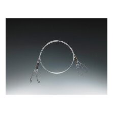 Shirasu - Fluorocarbon Rig mit Snap + Tonne 50cm - 0,25mm...