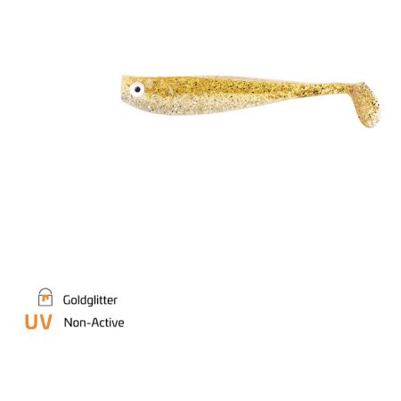 Zeck Fishing - ZANDER Gummi 9cm 5,9g - Goldglitter