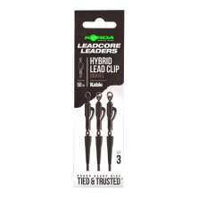 Korda - Kable Leadcore Leader Hybrid Lead Clip 50cm - Gravel