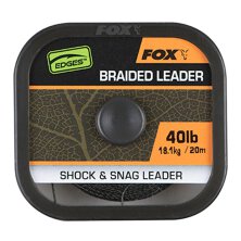 Fox - Edges Naturals Braided Leader x20m - 40lb/18.1kg