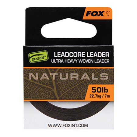 Fox - Edges Naturals Leadcore 50lb /22.7kg - 7m