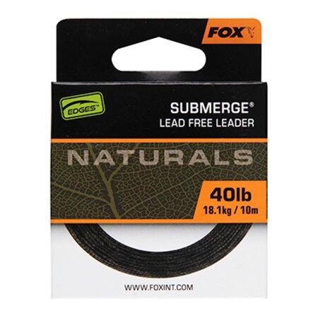 Fox - Edges Naturals Submerge Leader x 10m - 40lb/18.1kg