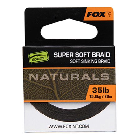 Fox - Edges Naturals Soft Braid hooklength 20m - 25lb
