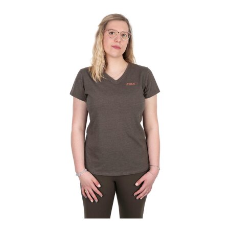 Fox - Women V Neck T-Shirt - Large