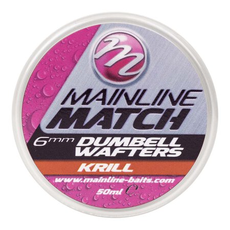 Mainline - Match Dumbell Wafters Red Krill - 10mm
